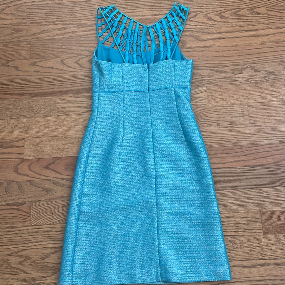 Antonio Melani size 0 Turquoise blue dress - Picture 7 of 8